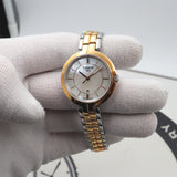  Shop Authentic Tissot Flamingo Mother of Pearl White Dial Two Tone Steel Strap Watch For Women - T094.210.22.111.01 - Luxxuri