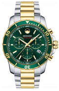  Shop Authentic Movado Series 800 Chronograph Green Dial Two Tone Steel Strap Watch For Men - 2600148 - Luxxuri