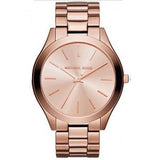  Shop Authentic Michael Kors Mini Slim Runway Chronograph Quartz Rose Gold Dial Rose Gold Steel Strap Watch For Women - MK3205 - Luxxuri