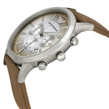  Shop Authentic Emporio Armani Classic Chronograph Silver Dial Brown Leather Strap Watch For Men - AR2471 - Luxxuri