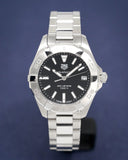  Shop Authentic Tag Heuer Aquaracer Black Dial Silver Steel Strap Watch for Women - WBD1310.BA0740 - Luxxuri