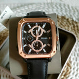  Shop Authentic Fossil Multifunction Black Dial Black Leather Strap Watch for Men - BQ2654 - Luxxuri
