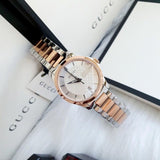  Shop Authentic Gucci G Timeless Silver Dial Two Tone Steel Strap Watch For Women - YA126528 - Luxxuri