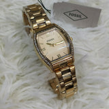  Shop Authentic Fossil Wallace Gold Tone Dial Gold Steel Strap Watch for Women - ES3176 - Luxxuri