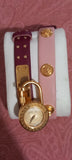  Shop Authentic Versace Medusa Lock Icon Gold Dial Red Leather Strap Watch for Women - VEDW00319 - Luxxuri