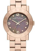 Shop Authentic Marc Jacobs Amy Mother of Pearl Black Dial Rose Gold Steel Strap Watch for Women - MBM8610 - Luxxuri