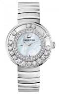  Shop Authentic Swarovski Lovely Crystal Mother of Pearl Dial Silver Steel Strap Watch for Women - 1160307 - Luxxuri