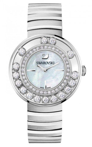  Shop Authentic Swarovski Lovely Crystal Mother of Pearl Dial Silver Steel Strap Watch for Women - 1160307 - Luxxuri