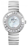  Shop Authentic Swarovski Lovely Crystal Mother of Pearl Dial Silver Steel Strap Watch for Women - 1160307 - Luxxuri
