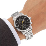  Shop Authentic Tissot T Sport PRC200 Chronograph Black Dial Silver Steel Strap Watch for Men - T17.1.586.52 - Luxxuri