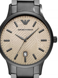  Shop Authentic Emporio Armani Renato Quartz Beige Dial Grey Steel Strap Watch For Men - AR11183 - Luxxuri