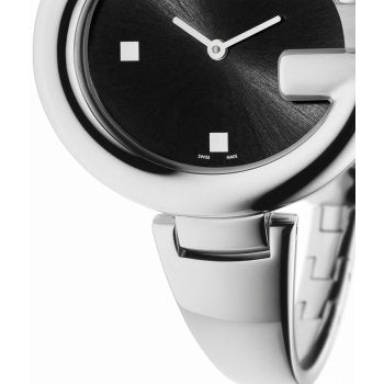  Shop Authentic Gucci Guccissima Black Dial Silver Steel Strap Watch For Women - YA134301 - Luxxuri