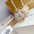  Shop Authentic Michael Kors Kerry Crystals Gold Dial Gold Steel Strap Watch For Women - MK3360 - Luxxuri