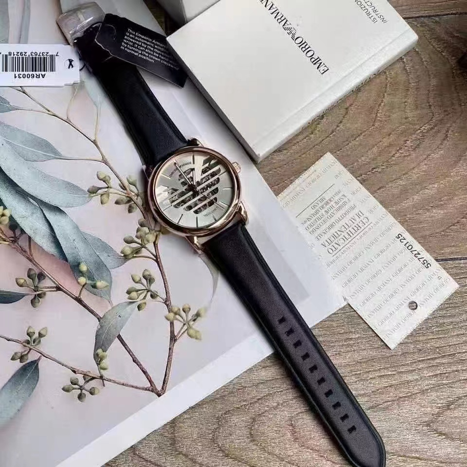  Shop Authentic Emporio Armani Meccanico Skeleton Silver Dial Black Leather Strap Watch For Men - AR60031 - Luxxuri