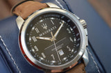  Shop Authentic Maserati Successo Black Dial Beige Leather Strap Watch For Men - R8851121004 - Luxxuri