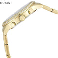  Shop Authentic Guess Solar Chronograph Diamonds White Dial Gold Steel Strap Watch for Women - W1069L2 - Luxxuri