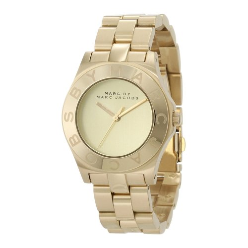  Shop Authentic Marc Jacobs Blade Gold Dial Gold Steel Strap Watch for Women - MBM3126 - Luxxuri