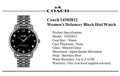 Coach Delancey Black Dial Black Steel Strap Watch For Women - 14502812