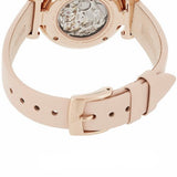  Shop Authentic Emporio Armani Meccanico Silver Skeleton Dial Beige Leather Strap Watch For Women - AR60001 - Luxxuri