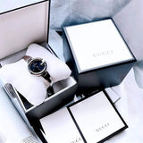  Shop Authentic Gucci Guccissima Black Dial Silver Steel Strap Watch For Women - YA134301 - Luxxuri