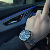  Shop Authentic Tag Heuer Carrera Automatic Chronograph Black Dial Silver Steel Strap Watch for Men - CBM2110.BA0651 - Luxxuri