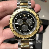  Shop Authentic Movado Series 800 Chronograph Black Dial Two Tone Steel Strap Watch For Men - 2600138 - Luxxuri