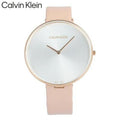  Shop Authentic Calvin Klein Full Moon Silver Dial Pink Leather Stap Watch for Women - K8Y236Z6 - Luxxuri
