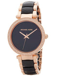  Shop Authentic Michael Kors Parker Mother of Pearl Black Dial Two Tone Steel Strap Watch for Women - MK6414 - Luxxuri