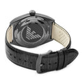  Shop Authentic Emporio Armani Franco Black Dial Black Leather Strap Watch For Men - AR0368 - Luxxuri
