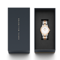  Shop Authentic Daniel Wellington Iconic Link White Dial Two Tone Steel Strap Watch For Women - DW00100358 - Luxxuri