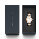  Shop Authentic Daniel Wellington Iconic Link White Dial Two Tone Steel Strap Watch For Women - DW00100358 - Luxxuri