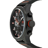  Shop Authentic Tommy Hilfiger Trent Multifunction Black Dial Black Leather Strap Watch for Men - 1791136 - Luxxuri