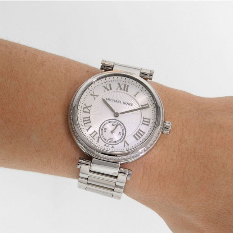  Shop Authentic Michael Kors Skylar Silver Dial Silver Steel Strap Watch for Women - MK5866 - Luxxuri