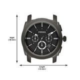  Shop Authentic Fossil Machine Chronograph Black Dial Grey Steel Strap Watch for Men - FS4662 - Luxxuri