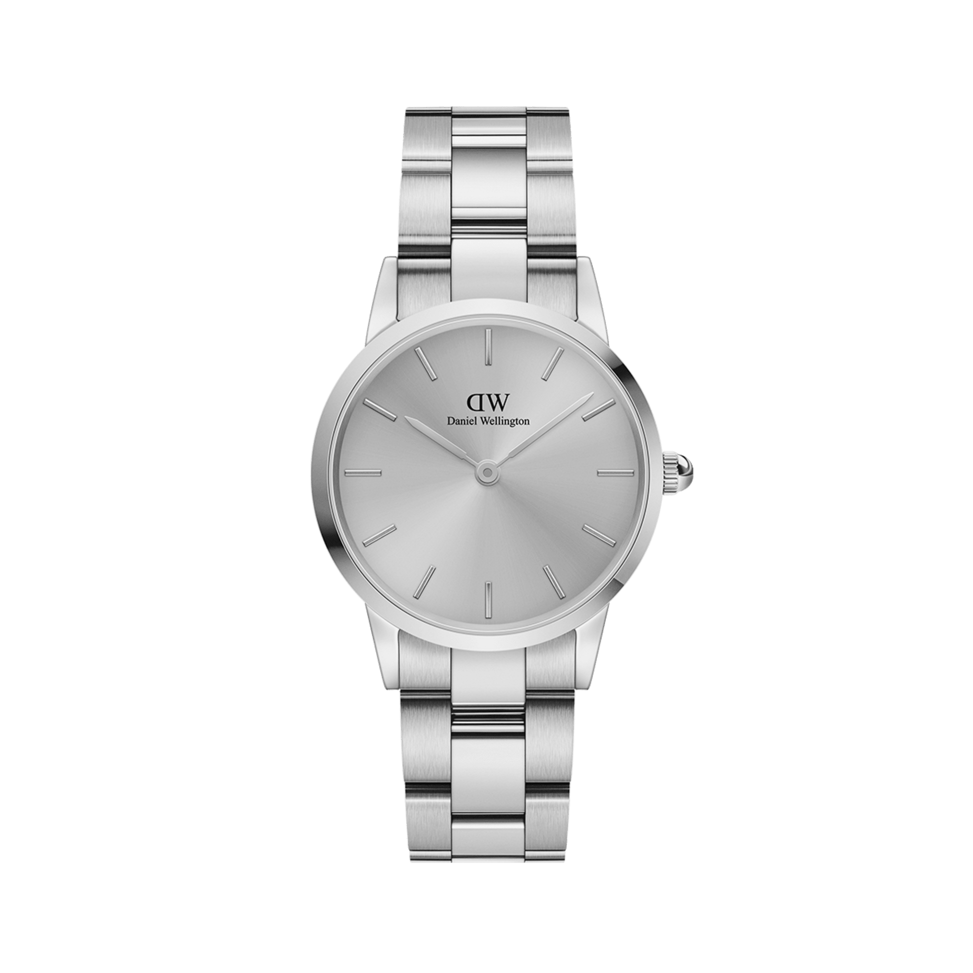  Shop Authentic Daniel Wellington Iconic Link Unitone Silver Dial Silver Steel Strap Watch For Women - DW00100402 - Luxxuri
