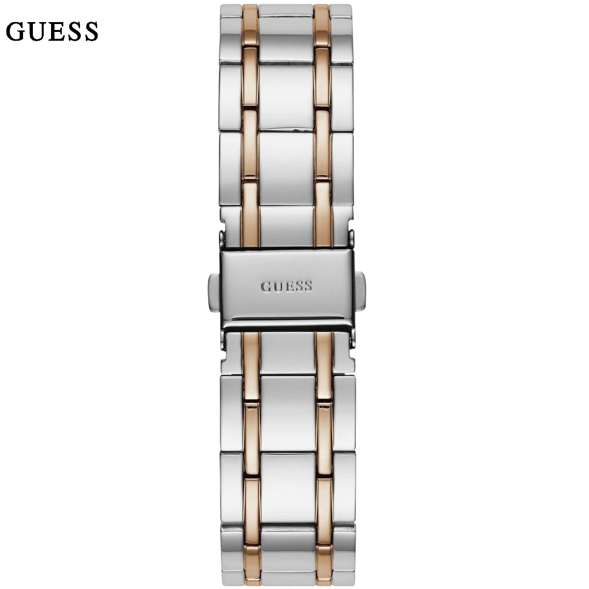  Shop Authentic Guess Montauk Silver Dial Two Tone Steel Strap Watch For Women - W0933L6 - Luxxuri