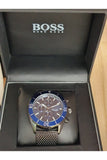  Shop Authentic Hugo Boss Ocean Edition Blue Dial Black Mesh Bracelet Watch for Men - 1513702 - Luxxuri