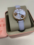  Shop Authentic Fossil Jacqueline Purple Dial Purple Leather Strap Watch for Women - ES4814 - Luxxuri