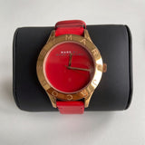  Shop Authentic Marc Jacobs Blade Red Dial Red Leather Strap Watch for Women - MBM1210 - Luxxuri
