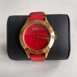  Shop Authentic Marc Jacobs Blade Red Dial Red Leather Strap Watch for Women - MBM1204 - Luxxuri