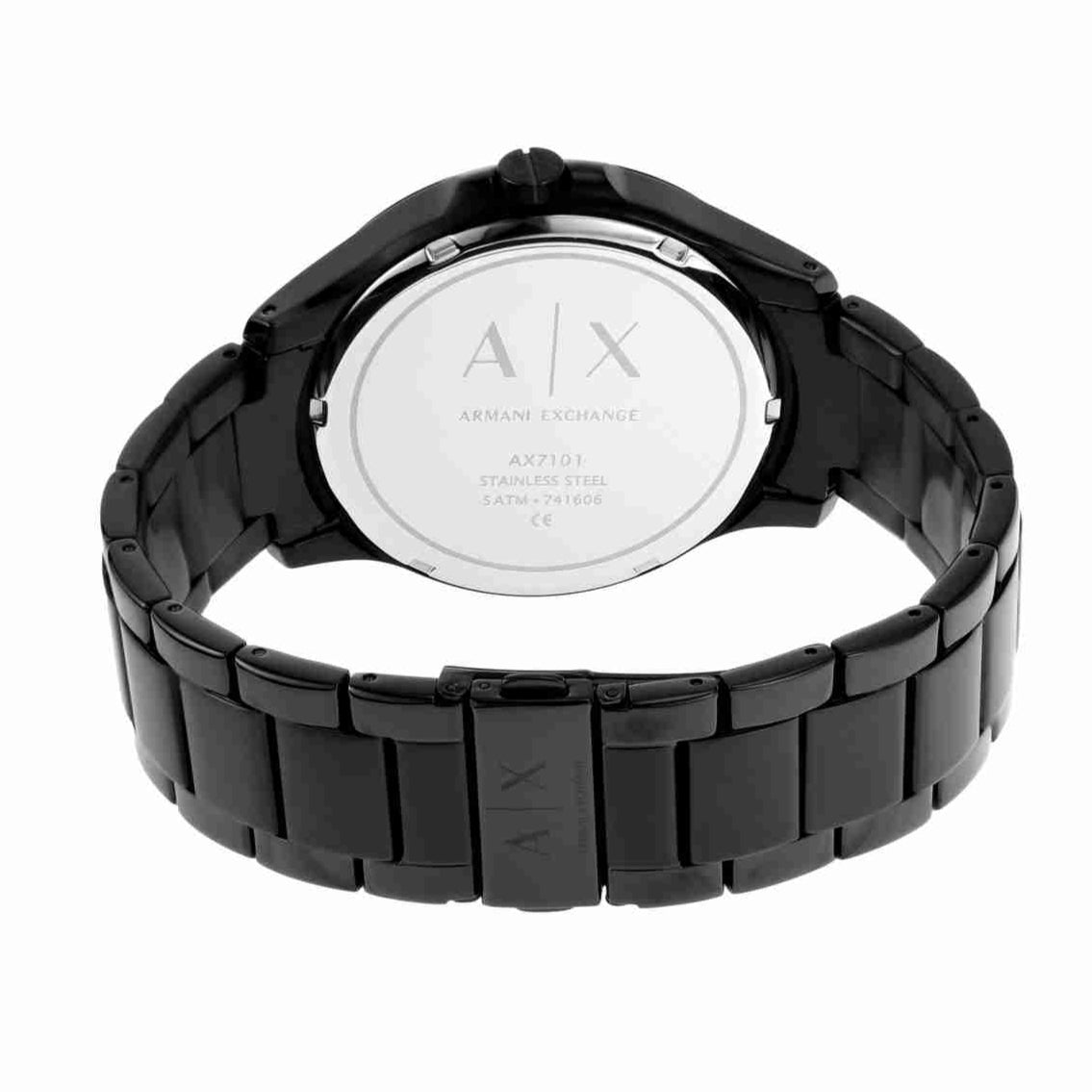  Shop Authentic Armani Exchange Hampton Black Dial Black Steel Strap Watch For Men - AX7101 - Luxxuri