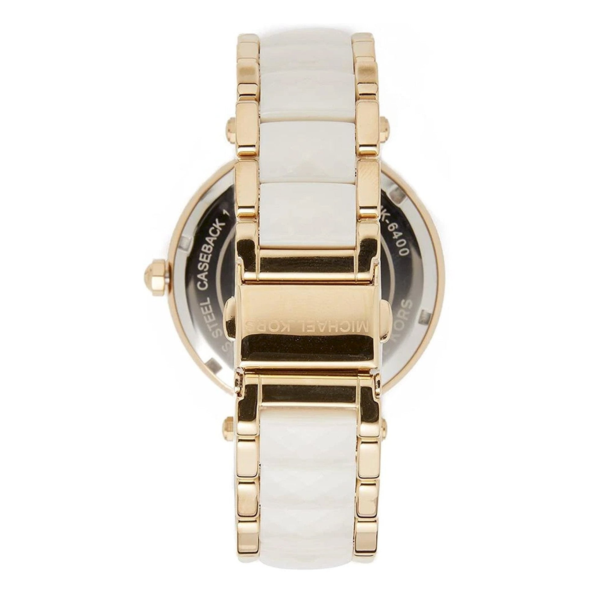  Shop Authentic Michael Kors Parker Mother of Pearl Dial Two Tone Steel Strap Watch for Women - MK6400 - Luxxuri