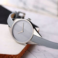  Shop Authentic Calvin Klein Rebel Grey Dial Grey Leather Strap Watch for Women - K8P231Q4 - Luxxuri