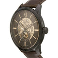  Shop Authentic Fossil Townsman Automatic Black Dial Brown Leather Strap Watch for Men - ME3155 - Luxxuri