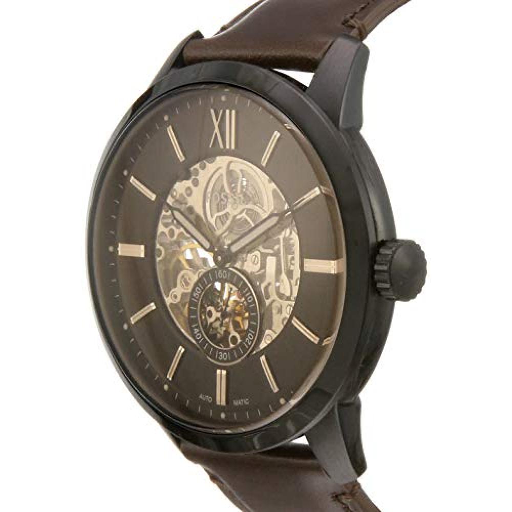  Shop Authentic Fossil Townsman Automatic Black Dial Brown Leather Strap Watch for Men - ME3155 - Luxxuri