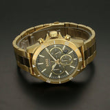  Shop Authentic Hugo Boss Troper Chronograph Green Dial Gold Steel Strap Watch For Men - 1514059 - Luxxuri