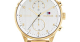  Shop Authentic Tommy Hilfiger Chase Quartz White Dial Gold Steel Strap Watch for Men - 1791576 - Luxxuri
