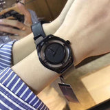  Shop Authentic Marc Jacobs Tether Transparent Black Dial Black Leather Strap Watch for Women - MBM1379 - Luxxuri