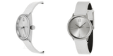  Shop Authentic Calvin Klein Accent White Dial White Leather Strap Watch for Women - K2Y2Y1K6 - Luxxuri