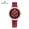  Shop Authentic Swarovski Era Journey Red Dial Red Leather Strap Watch for Women - 5416701 - Luxxuri